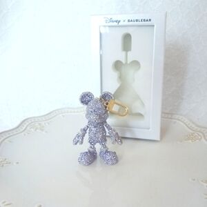 Baublebar × Disney Purple Gem Mickey Mouse Bag Charm Keychain